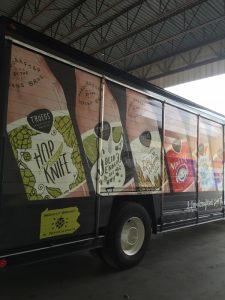 troegs truck beer bottles decal