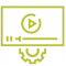 video production monitor icon