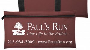 paul's run credit union printed bag