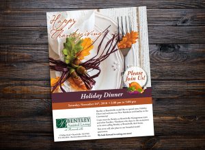 assisted living holiday dinner marketing