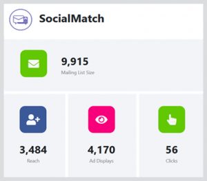 social match reach, clicks and ad display
